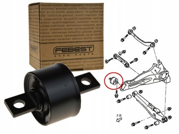 Dodge caliber 06- втулка важіль зад задній cukierek фото №1