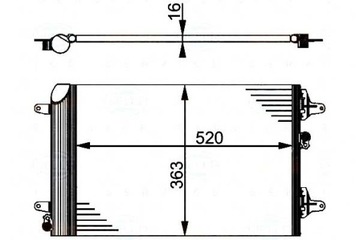 Behr hella конденсатор кондиціонера vw sharan galaxy фото №1
