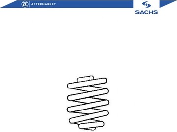 Sachs пружина подвешивание 6x0511115 812531 rh5498 фото №1