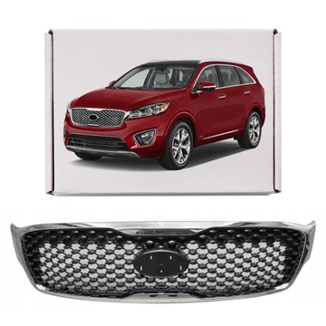 Kia sorento iii um 2014-2017 решітка радіатор решітка радіатора хромований 86350c5000 фото №1