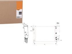 Радиаторов peugeot 106 1,0-1,4 91- nrf фото №1