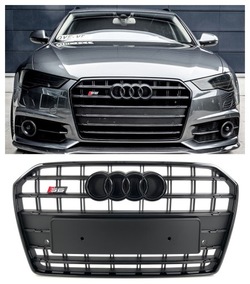 Решётка радиатора решётка audi s6 a6 c7 рестайлинг s-line тень line фото №1