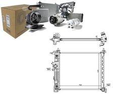 Nissens радиаторов двигателя opel meriva b 1.7d 06.10 фото №1