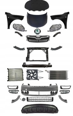 Skoda rapid nh 2012-2017 комплектний перед капот pas фото №1