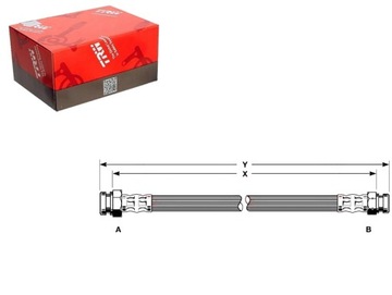 Шланг тормозной trw mb238169 sl3958 171622b adc4 фото №1