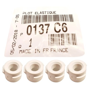 4x гумова накладка кліпса кришки двигуна citroen peugeot 1.6hdi оригінал 0137c6 фото №1