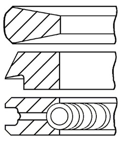 Кільця поршневі citroen peugeot фото №1