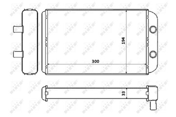 Nrf отопитель citroen jumper 94- 2.8 hdi 53562 фото №1