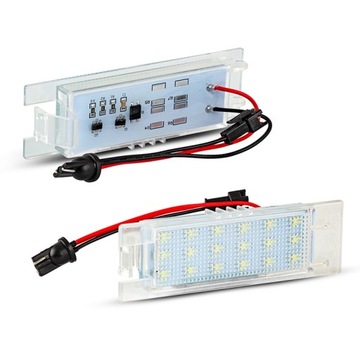 Лампочки led номерного знака регистрационный opel corsa c adam cascada meriva a b фото №1