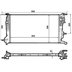 Радиаторов воды renault fluence megane iii 08-15 фото №1