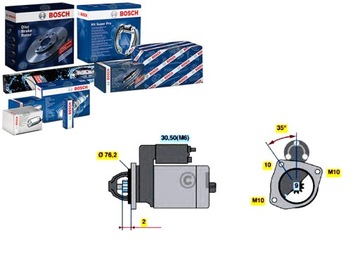 Bosch стартер bos, 986 021 620 фото №1