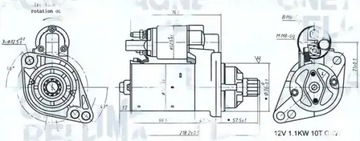 Стартер 063721322010 магнит marelli фото №1