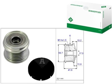 Колесо ременное генератора volvo ina фото №1