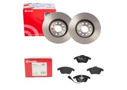 Brembo диски + тормозные колодки тормозные перед do superb ii golf v passat b7 фото №1