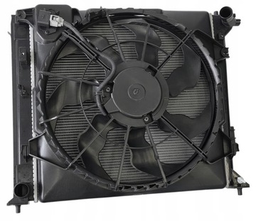 Комплект радиатор + вентилятор hyundai tucson 1.6t 1.7 2.0crdi фото №1