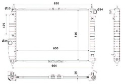 Nrf радиаторов deawoo/chevrolet kalos 02- 1.2/1.4/1 фото №1