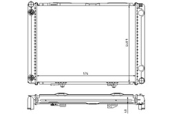 Nissens радиаторов двигателя mercedes 190 w201 2.5d фото №1