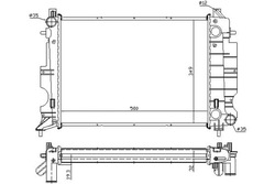 Nissens радиаторов воды saab 9-3 2.0 turbo ys3d фото №1