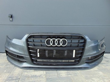 Бампер перед переднее решётка омыватель pdc lz7s audi a6 c7 4g s-line 11-14r фото №1