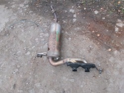 Hyundai veloster глушитель конечный выхлоп 1.6 gdi фото №1