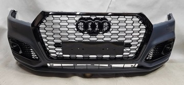 Бампер переднее перед audi q5 80a fy s-line rs-look чёрный 4xpdc spr камера фото №1