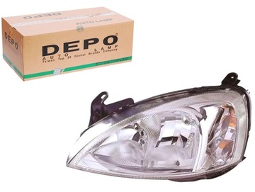 Фара opel combo 01- corsa c 00-09 le h7 h7 py фото №1