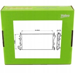 Радіаторів двигуна води рідини охолоджуючої valeo do saab 9-3 2.2 фото №1