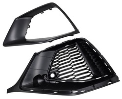 Решётка бампера перед рамка левая audi q8 4m8 s-line sq8 оригинальный номер dark хром матовый фото №1