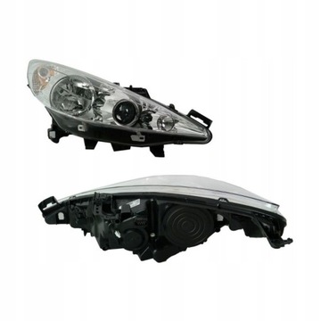 Фара лампа правый peugeot 207 06-13 оригинал valeo фото №1