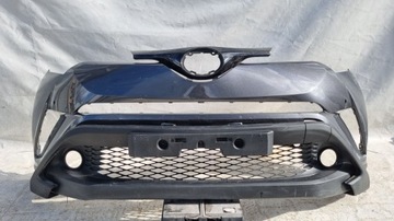 Бампер toyota c-hr 16-19 перед + спойлер решётка радиатора фото №1