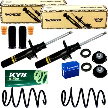 Амортизатори пружини перед vw golf v 5 skoda octavia ii 2 monroe + kayaba фото №1