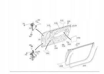 Дверь передние правые левая mercedes amg gt c190 фото №1