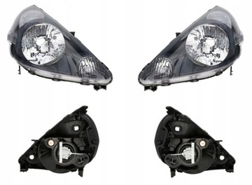 Фара лампа honda jazz fit 02-08 l+p tyc фото №1