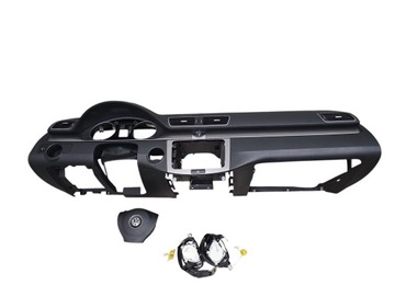 Vw passat b7 консоль панель роздавальна + подушка подушка безпеки + ремені оригінал фото №1