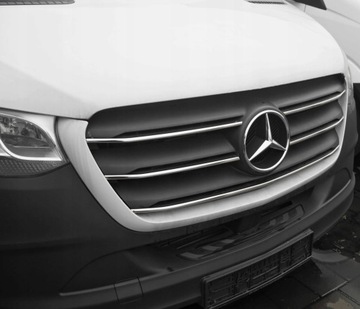 Mercedes sprinter w907 w910 - планки хром na решітка радіатора решітка бампер фото №1