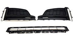 Заглушка решітка бампера audi a5 8w6 s-line 16-19 ліва права засіб чорний фото №1