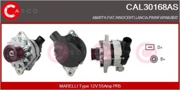 Генератор 12v 55a casco cal30168as фото №1