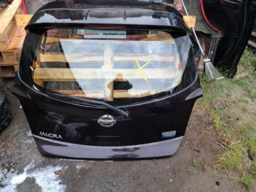 Nissan micra k13 рестайлінг 13-16 кришка задня комплектна фото №1