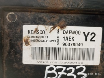 Блок керування двигуна chevrolet 96378049 1aek y2 96378049 фото №1