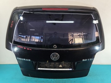 Крышка задняя багажника стекло зад vw touran i 03-10 чёрный фото №1