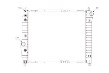 Nrf радіаторів води chevrolet aveo sedan 1.2 t250. фото №1