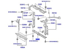 Corolla e21 19-26 2,0 балка усилитель pas перед фото №1
