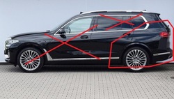 Bmw x7 g07 ліва задня чверть лівий зад крило str. водія 475 фото №1