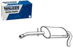 Глушитель системы выпускного зад seat arosa vw lupo i 1.0 1.4 фото №1