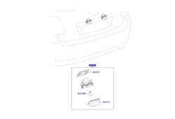 81270-02131 лампа освітлення номерного знака реєстраційний corolla e15 auris i фото №1