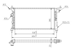 Радиаторов corsa combo 1.2,1.4,1.6 93- фото №1