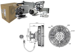 Зчеплення вентилятора радіатор man tga tgs i tgx i фото №1