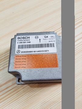 Модуль датчик подушка безопасности mercedes 0285001548 2038204585 фото №1