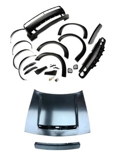 Бампер + розширювачі + капот dodge challenger 2015-2023 фото №1