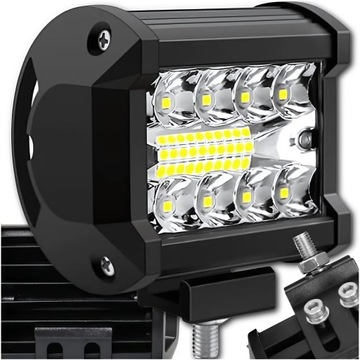 Лампа робоча led 60w галоген дальнє світло фара автомобільний 12v 24v фото №1